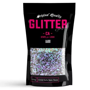 Mezcla de brillo grueso negro púrpura 100 g 3,5 oz brillo festival - Imagen 1 de 3