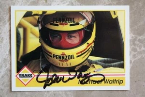 Nascar Driver Michael Waltrip signed autographed 1992 Traks racing card VINTAGE- - Picture 1 of 1
