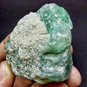 Green Fluorite with Muscovite - Stak Nala, Haramosh Mts,. Gilgit-baltistan, PAK!