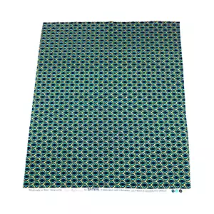 Golden Eye Peacock Teal Fat Quarter Fabric Square 100% Cotton 18" x 21" Minimum - Picture 1 of 7