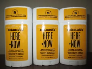 Lot of 3 Schmidt's Here + Now Natural Deodorant 2.65oz - Picture 1 of 1
