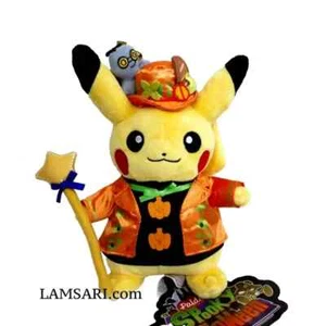 Pokemon Pokémon Center Original Japan Paldea Spooky Halloween Pikachu Plüschtier 9 Zoll - Bild 1 von 6
