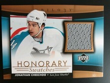 2005-06 UD Trilogy Honorary Swatches HS-JC Jonathan Cheechoo