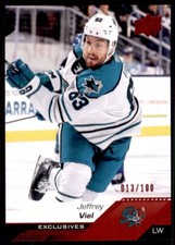 2022-23 AHL Base Exclusives #26 Jeffrey Viel /100 - San Jose Barracuda