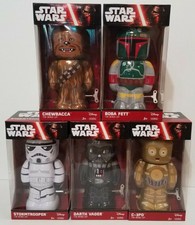Star Wars Tin Wind-Up Action Figure Toys Boba Fett, Darth Vader, Chewbacca C-3PO