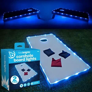 Brightz - TossBrightz Cornhole LED-Licht, Sitzsack Spielbrett Beleuchtungsset, blau - Bild 1 von 6