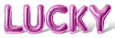 Banner balão carta LUCKY - 10 opções de cores - Decorações de dia de São Patrício - Imagem 1 de 4