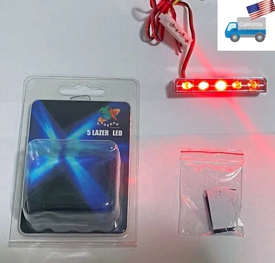 NEW Logisys RED 5 (five) LED LAZER Light for Gaming Tower PC Mod = Looks Cool! - Image 1 of 4