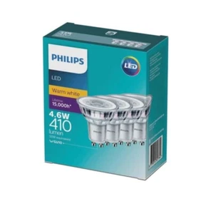 Philips GU10 LED 410Lm Warm White 4.6W Spot - 4 Pack - Picture 1 of 1