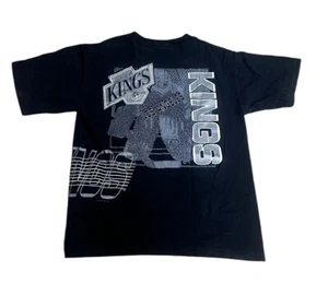 Vintage 90s NWA LA Kings Hockey T-shirt Size L Logo 7 Stanley Cup Single Stitch - Picture 1 of 7