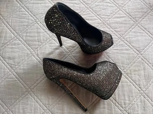 Giuseppe Zanotti Damen Gold Schwarz Plateau High Pumps Heels Gr. EU 35,5 - Bild 1 von 21