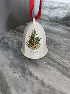 Campana de cerámica Pfaltzgraff Christmas Heritage 1989 adorno excelente - Imagen 1 de 3