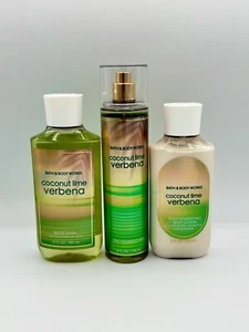 Bath & Body Works Coconut Lime Verbena Body Wash, Mist & Bodylotion Set Neu - Bild 1 von 4