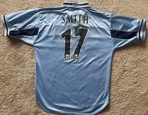 Leeds United Original Auswärtstrikot 99/00 Größe M mit Smith 17 am Rücken - Bild 1 von 6