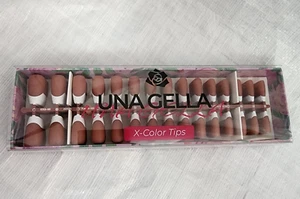 UNA GELLA French Gel Nail Tips 150Pcs Pre-Shape Square Press On DIY Nail Art - Picture 1 of 7