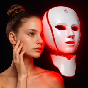 7 Colors Photon Facial LED Mask Red Light Therapy Anti Aging Face Neck Beauty - Picture 1 of 4