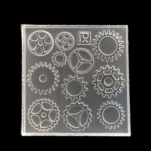 DIY Retro Gear Wheel Pendant Silicone Mold UV Resin Mold Jewelry Tools Art Craft - Picture 1 of 5