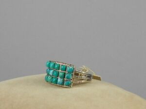 Barse Sterling Silver TAPESTRY Genuine Turquoise Ring Size 7 MTNAR01T02S $118