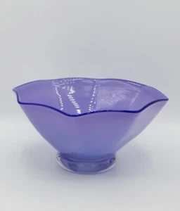 Lila Kunst Glas Schüssel Noslo Glas 98 - Bild 1 von 11