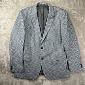Hugo Boss James3 Wool Blazer Sport Coat Suit Jacket Men 46r Blue Tweed - Picture 1 of 11