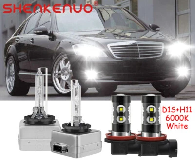 Faros antiniebla LED bajos + faros antiniebla LED para Mercedes Benz S550 2007-2010 4X Foto 1 de 4
