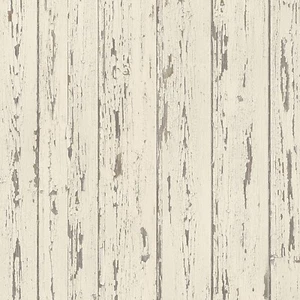 Norwall FH37528 Shiplap Prepasted Wallpaper, Cream, French Vanilla, Brown - Picture 1 of 1