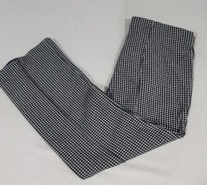 Anthropologie Cartonnier Houndstooth Flare Pants Women's M Pull-On Stretch - Picture 1 of 6