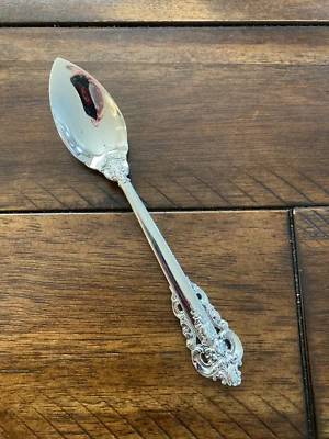 CUCHARA DE FRUTA NARANJA CÍTRICA PLATA ESTERLINA BARROCA WALLACE GRANDE EN PERFECTO ESTADO Foto 1 de 4