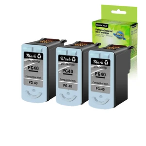 3PK PG-40 refilled Black ink Print cartridge for Canon PIXMA MX300 MX310 iP1800 - Afbeelding 1 van 7