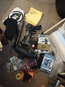 Tippmann A5 Paintball Gun & Barrel With Feeder, Extra Barrel and More-See Photos - Picture 1 of 14