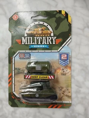 Military Series 2 Pieces Diecast Metal & Plastic Tank & Gas Tank - Image 1 of 4