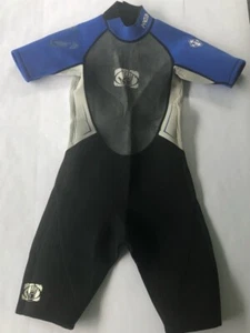Body Glove Boys 12 Spring Suit Black Blue Color Block Mock Neck Wetsuit Juniors - Picture 1 of 9