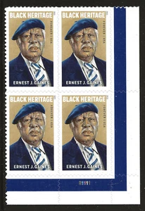 US Scott #5753, Plate Block #B1111 2023 Ernest Gaines VF MNH - Picture 1 of 1