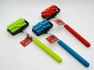 Masajeador de rodillos extensible de mano 23" verde o rojo o azul regalo novedad - Imagen 1 de 15