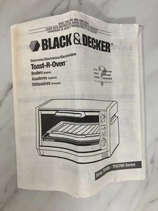 Black & Decker Spacemaker Toast-R-Oven Toaster Oven TRO400TY3 Parts - Manual - Picture 1 of 2