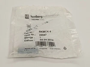 Lumberg Automation RKMCK 4 Circular M8 Socket 4 Position Screw Terminal 28047 - Picture 1 of 3