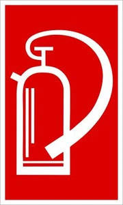 Feuerlöscher 250 x 150 mm Warn- Hinweis- und Verbotsschild PST-Kunststoff Schi - Bild 1 von 1