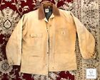 Vintage Carhartt C01 Chore Coat Jacket Duck Blanket Lined / Retro / Mens 44