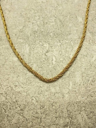 Collana donna Christian Dior oro catena senza top usata