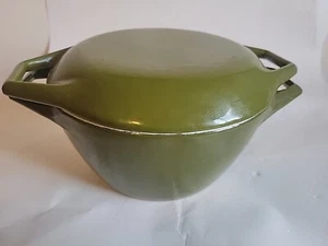 Copco 1 QT Niederländischer Ofen Avocado grün emailliert Gusseisen Dänemark Vintage D1 - Bild 1 von 14