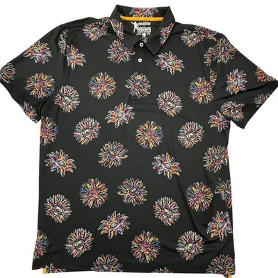 Polo George Kittle Chubbies Drip Performance Edición Limitada 2023 XL Negro Multi Foto 1 de 4