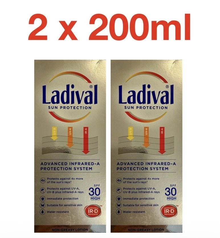 Ladival Sun Protection Advanced Infrared-A Protection System SPF 30 2 x 200ml - Image 1 of 4