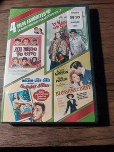 4 Film Favorites Classic Holiday Vol 2 All Mine to Give Blossoms in the Dust NEW - Picture 1 of 2