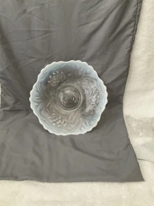 Fenton Seerose & Rohrkolben opalisierende Servierplatte 11 Zoll - Bild 1 von 3