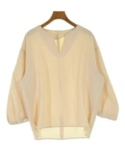 Adam Et Rope Blouse Women's Beige Polyester Stretch Spring Casual Top - Picture 1 of 6