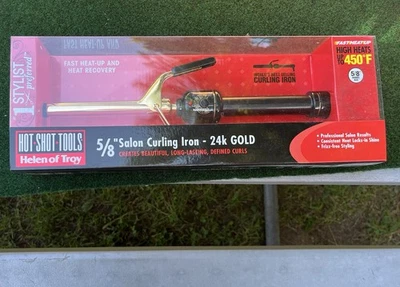 "Rizador Helena de Troya 5/8"" Chapado en Oro 24k Serie Profesional 450 Grados" Foto 1 de 4