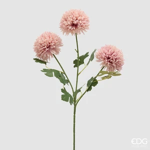 EDG Enzo De Gasperi Dalia PonPon Bliss 3 Rami H 65 Cm Mauve - Imagen 1 de 3