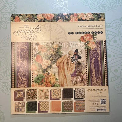 Graphic 45 12x12 12" Paper Pad AN EERIE TALE Collection 2014 Cardstock NEW Rare - Image 1 of 4