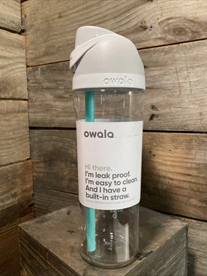 25 Oz Clear Tritan Plastic Water Bottle with Straw, BPA-Free, Travel Friendly - Image 1 of 4