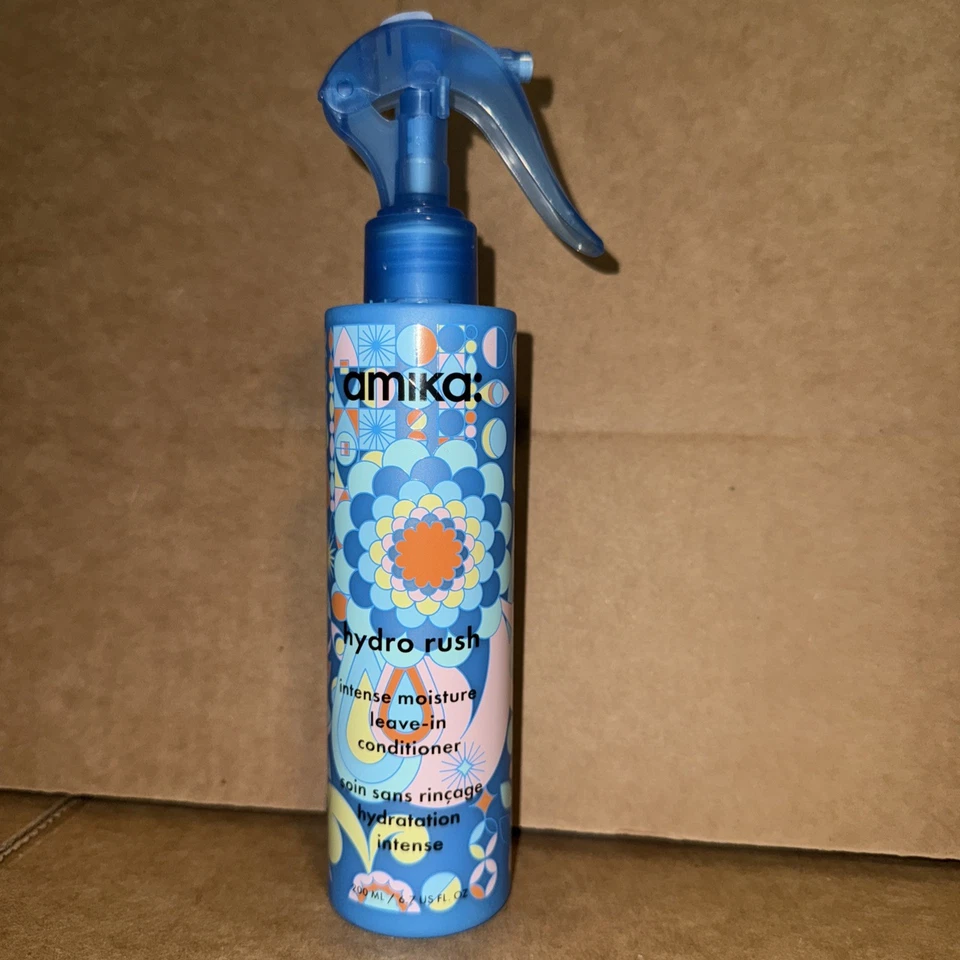 Amika Hydro Rush Intense Moisture Leave-In Conditioner Spray 6.7 oz care